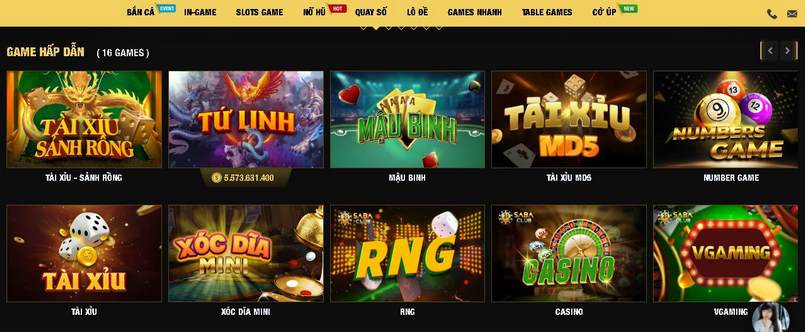 Sản phẩm game chất lượng của 11bet