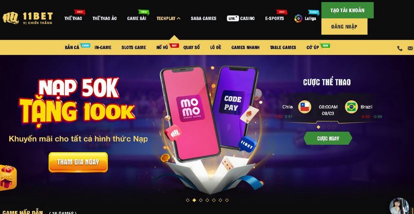 Khuyến mãi khủng tại 11bet