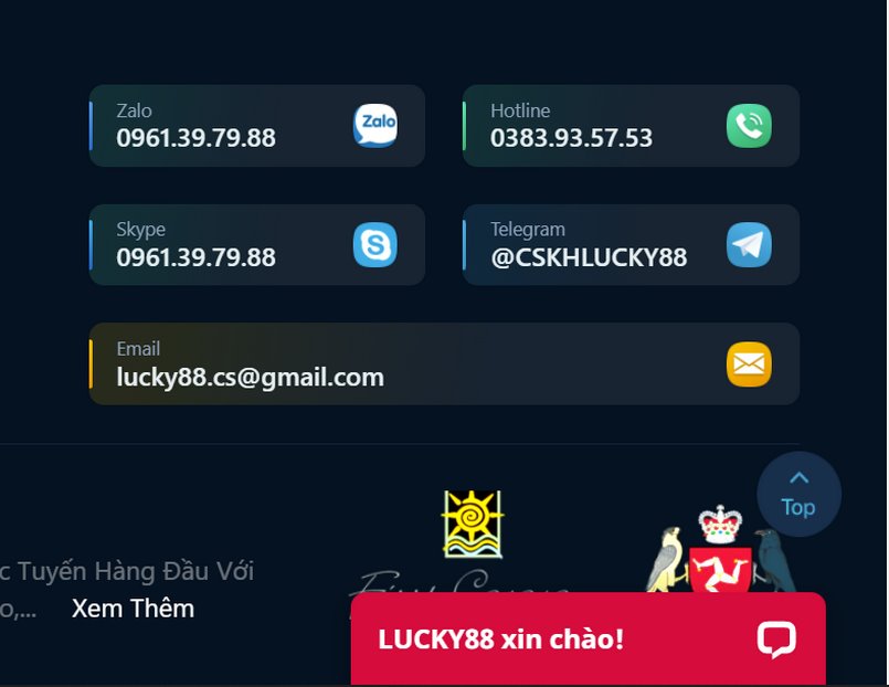 Đa kênh hỗ trợ - Lucky88 không ngại khó khăn.