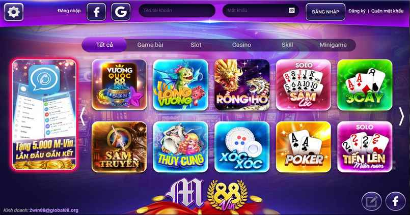 Kho game cực hot tại M88